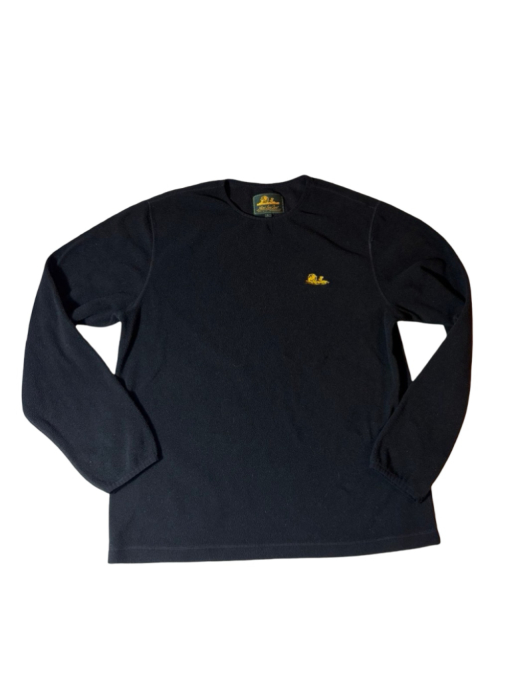 Aimé Leon Dore L/S Fleece Tee Men’s L Black Embroidered Logo FW19 ALD